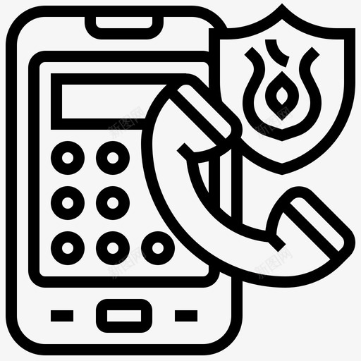 紧急呼叫帮助热线svg_新图网 https://ixintu.com 紧急 呼叫 帮助 热线 警察 电话