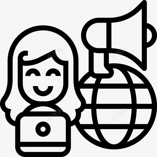 宣传营销公告就业svg_新图网 https://ixintu.com 营销 宣传 公告 就业工作 在线