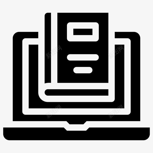笔记本电脑上的书电子书电子学习svg_新图网 https://ixintu.com 笔记本 电脑 在线学习 电子书 电子 电子学 学习 教育 雕文