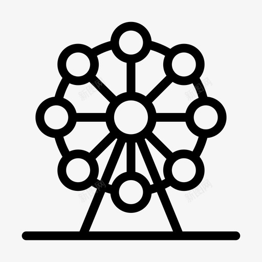 摩天轮游乐场公园svg_新图网 https://ixintu.com 摩天轮 游乐场 公园 仙境 主题公园