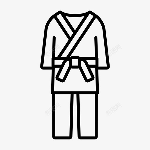 柔道制服运动柔术svg_新图网 https://ixintu.com 制服 运动 柔道 柔术 武术 锻炼