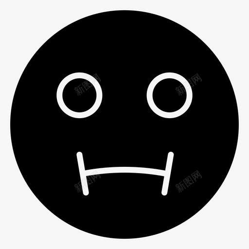 不开心的脸悲伤表情符号填满svg_新图网 https://ixintu.com 开心 不开 脸不 悲伤 表情 符号 填满