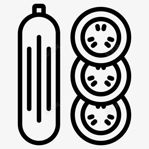 黄瓜配料沙拉svg_新图网 https://ixintu.com 黄瓜 配料 沙拉 黄瓜片 瓜片 蔬菜 果汁 配方