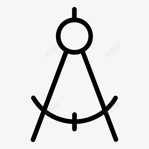 分划器罗盘画图svg_新图网 https://ixintu.com 分划 罗盘 画图 几何学 量角器 学校 科学教育 大纲
