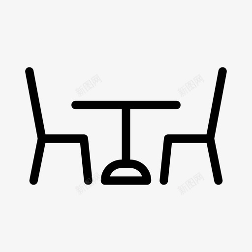 晚餐椅子餐厅svg_新图网 https://ixintu.com 晚餐 椅子 餐厅 桌子 生活方式 线条