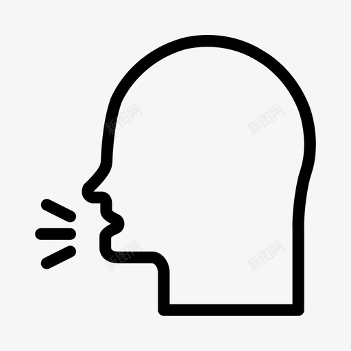 说话冠状病毒咳嗽svg_新图网 https://ixintu.com 冠状 医疗保健 卡通 口腔 咳嗽 病毒 线条 说话 面部