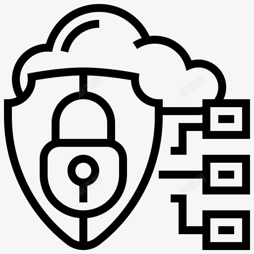 云数据保护私有存储svg_新图网 https://ixintu.com 数据 保护 私有 存储 网络 托管