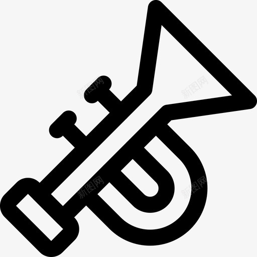 小号设备乐器svg_新图网 https://ixintu.com 设备 音乐 小号 乐器 媒体 音响 现代 系列