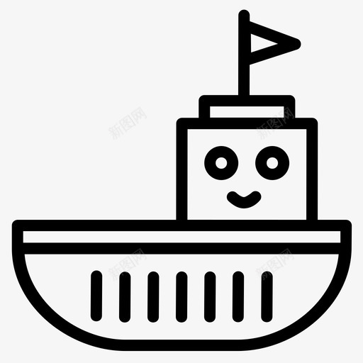 船船玩具航海svg_新图网 https://ixintu.com 玩具 船船 航海 帆船 游艇 大纲
