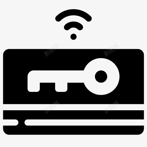 钥匙卡网络安全访问svg_新图网 https://ixintu.com 钥匙 智能家居 网络安全 访问 技术 雕文