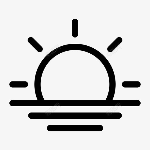 日落季节天气svg_新图网 https://ixintu.com 日落 季节 天气