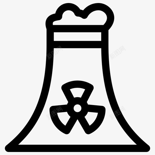 核电站核反应堆发电厂svg_新图网 https://ixintu.com 核电站 核反应堆 发电厂 能源 电池 概述