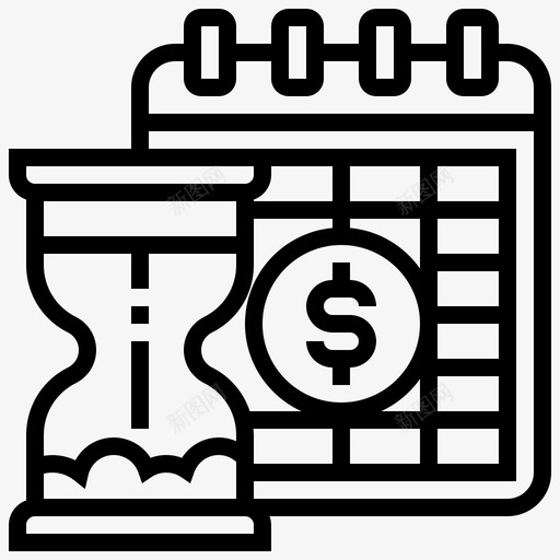 年金收入保险svg_新图网 https://ixintu.com 年金 收入 保险 支付 时间表 投资 投资类 类型