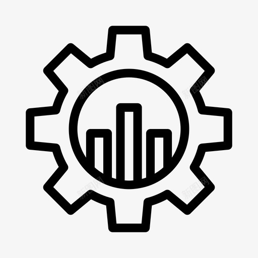 图形图表营销svg_新图网 https://ixintu.com 图形 图表 营销 设置 统计 购物 电子商务 像素 完美 线条