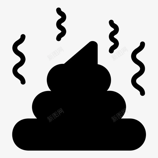 粪便废物宠物店雕文svg_新图网 https://ixintu.com 粪便 废物 宠物 店雕文