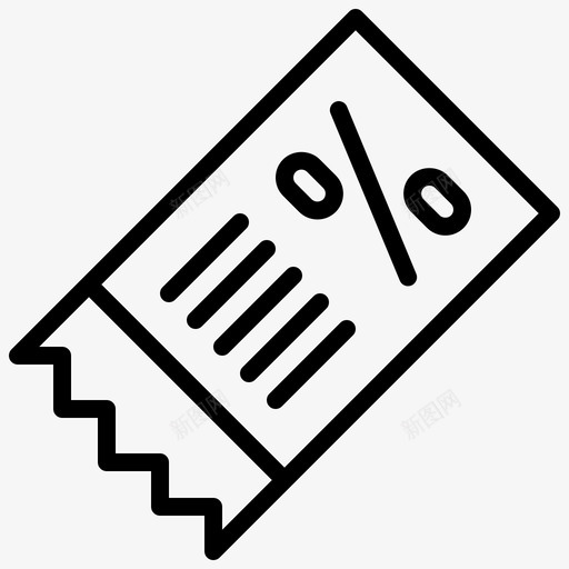 折扣券优惠券销售svg_新图网 https://ixintu.com 折扣 优惠券 销售网络 星期一 梅林 基本 轮廓 图标