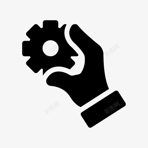 齿轮配置手动svg_新图网 https://ixintu.com 齿轮 配置 手动 设置 像素 线条 轮廓