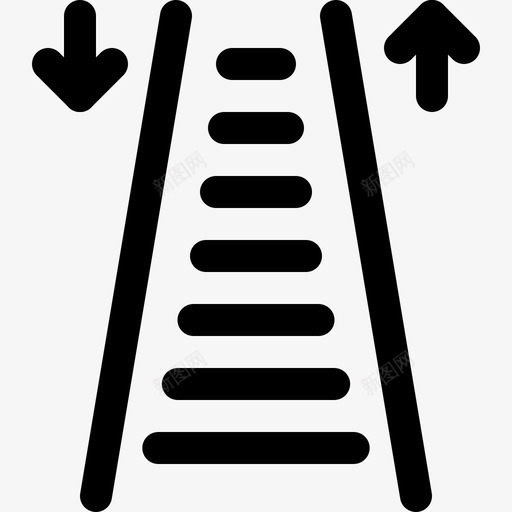 自动扶梯上升下降上升梯子svg_新图网 https://ixintu.com 上升 自动扶梯 下降 楼梯 梯子