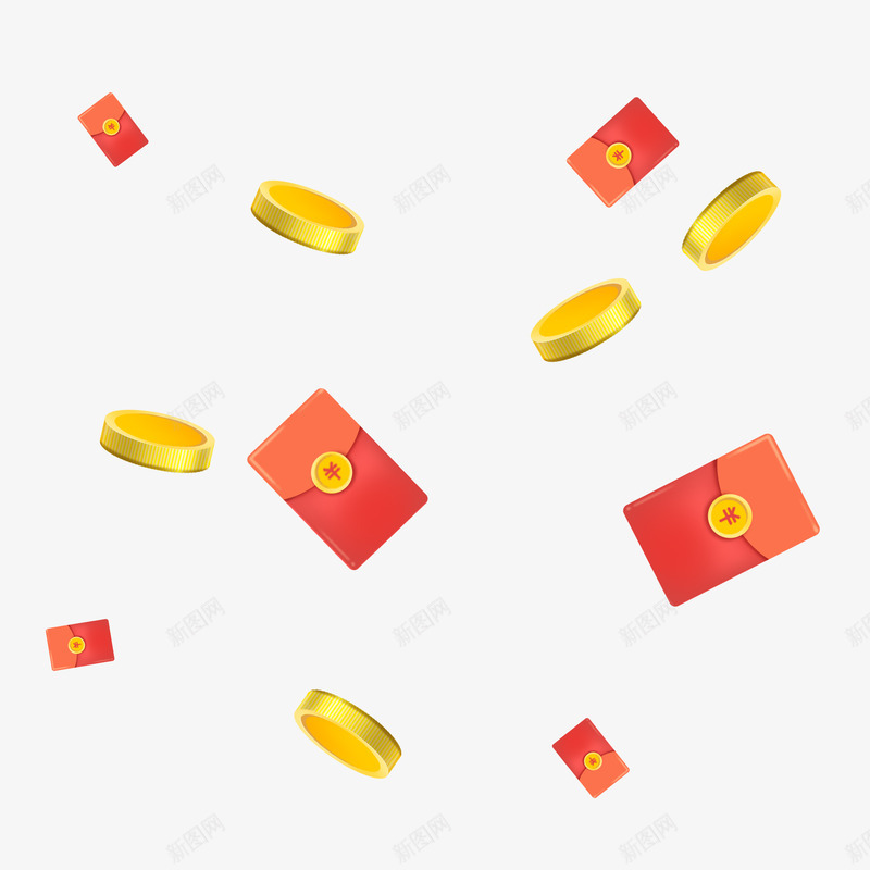 金币 礼盒 会员 红包png免抠素材_新图网 https://ixintu.com 金币 礼盒 会员 红包