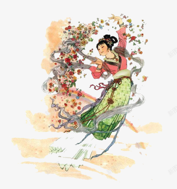 篇工笔飞天美图 浪漫人生 png免抠素材_新图网 https://ixintu.com 工笔 飞天 美图 浪漫 人生