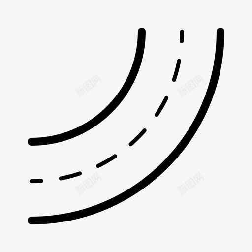 大曲线街道线性路径svg_新图网 https://ixintu.com 大曲 曲线 街道 线性 路径 道路