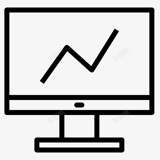 显示器计算机材料svg_新图网 https://ixintu.com 材料 办公室 显示器 计算机 大纲