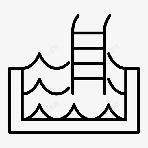 游泳池活动爱好svg_新图网 https://ixintu.com 游泳池 活动 爱好