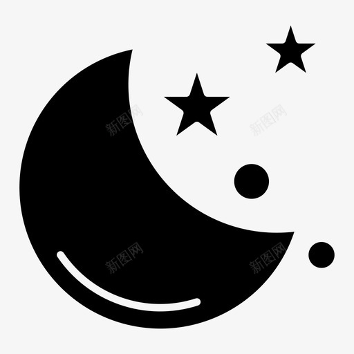 月亮和星星天文学夜晚svg_新图网 https://ixintu.com 月亮 星星 天文学 夜晚 科学 太空