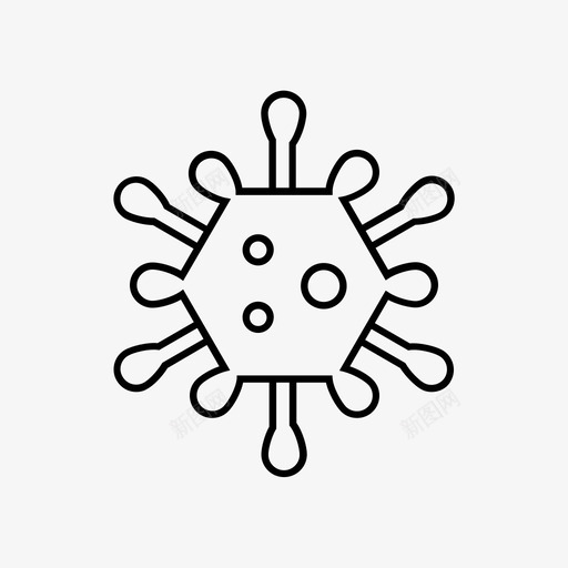 冠状病毒图标微生物学ncovsvg_新图网 https://ixintu.com 冠状 病毒 图标 微生物学 集合