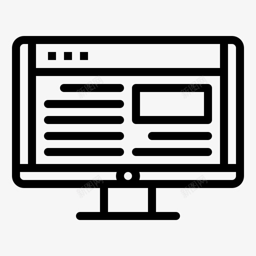 网页设计电脑版面设计svg_新图网 https://ixintu.com 网页设计 电脑 版面设计 用户界面 创意设计