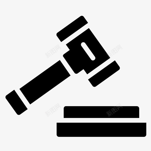 法律锤法庭木槌svg_新图网 https://ixintu.com 法律 法庭 木槌 审判 雕文