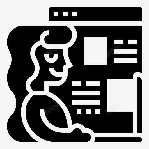 在线工作自由职业者互联网svg_新图网 https://ixintu.com 在线 工作 自由职业者 互联网 网页 数字 游牧 雕文