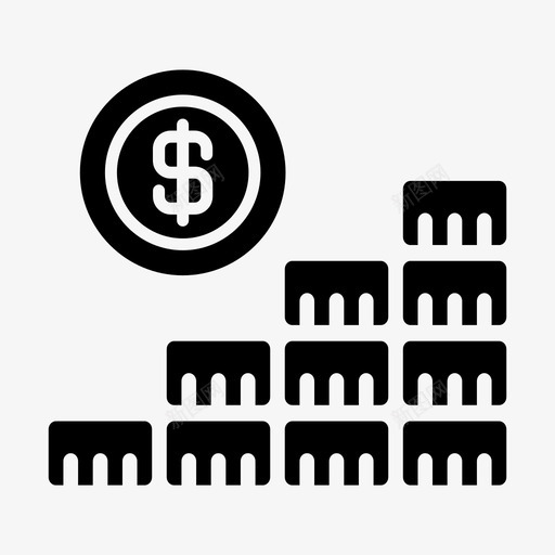 美元预算硬币svg_新图网 https://ixintu.com 美元 预算 硬币 钱储蓄 储蓄 银行 行行 字形