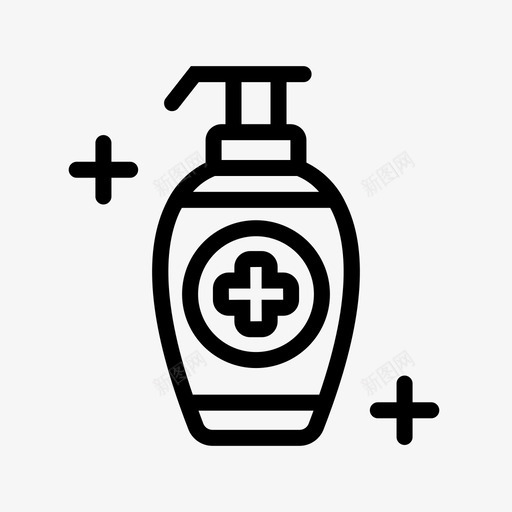 洗手液清洁健康svg_新图网 https://ixintu.com 洗手 清洁 健康 卫生 医疗 冠状 病毒