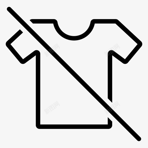 不穿t恤不穿衣服不洗衣服svg_新图网 https://ixintu.com 衣服 不洗 不穿 恤不 穿恤 穿衣服 禁止 短袖 干洗