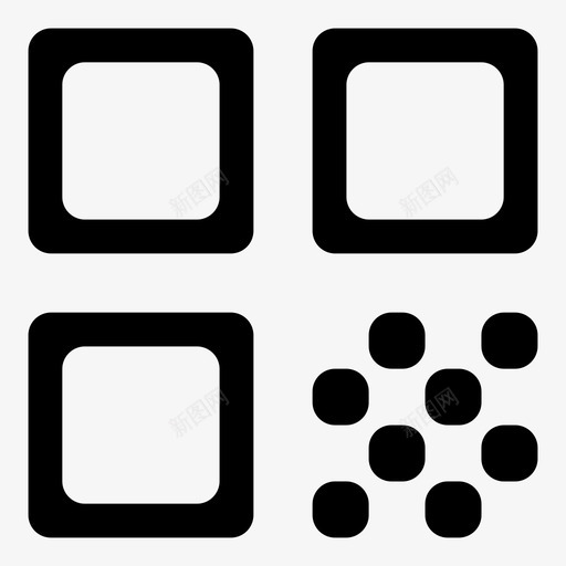 二维码沟通材料设计svg_新图网 https://ixintu.com 二维 沟通 材料 设计