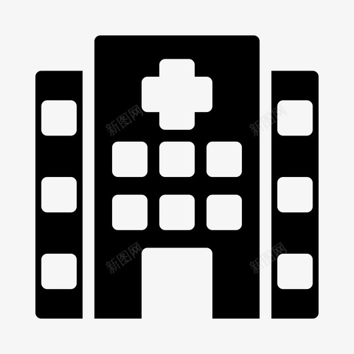 医院大楼诊所svg_新图网 https://ixintu.com 医院 大楼 诊所 急诊室 药房 医疗保健 线条