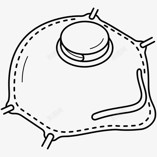 一次性口罩口罩医疗器械svg_新图网 https://ixintu.com 口罩 一次性 医疗器械 流行 防护