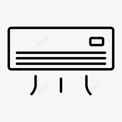 空调制冷电子svg_新图网 https://ixintu.com 空调 空调制冷 电子 夏季