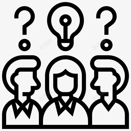 讨论头脑风暴沟通svg_新图网 https://ixintu.com 讨论 头脑 风暴 沟通 咨询 解决方案