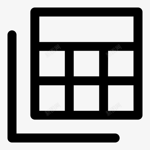 表格视图动作网格svg_新图网 https://ixintu.com 表格 视图 动作 材料 设计 网格 布局 线框