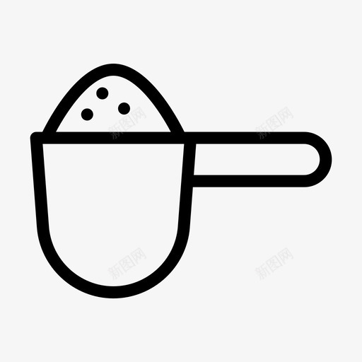 洗衣粉清洁剂勺子svg_新图网 https://ixintu.com 洗衣粉 清洁剂 勺子