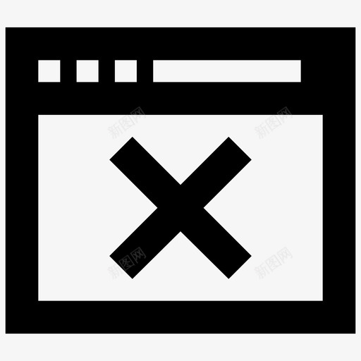 网站被阻止网页错误网页威胁svg_新图网 https://ixintu.com 网站 阻止 网页 错误 威胁 警告 响应 用户界面 实心 图标