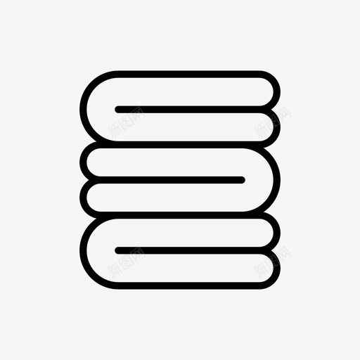 毛巾浴室清洁svg_新图网 https://ixintu.com 浴室 毛巾 清洁 清洁卫生 卫生间 洗手间 基本 图标 没有 有颜色