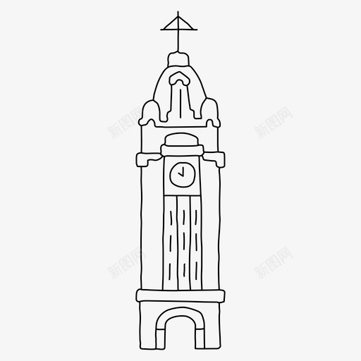 阿罗哈塔建筑夏威夷svg_新图网 https://ixintu.com 阿罗 哈塔 建筑 夏威夷 世界 地标 柯纳 细线