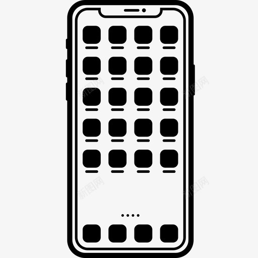 iphone11pro苹果智能手机svg_新图网 https://ixintu.com 手机 苹果 智能