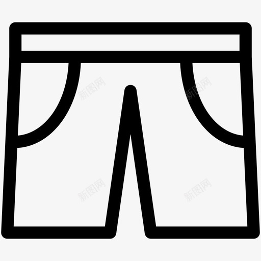 短裤衣服轮廓svg_新图网 https://ixintu.com 短裤 衣服 轮廓