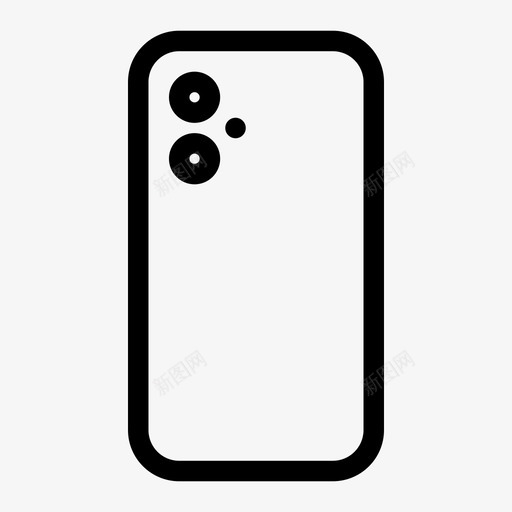 iphone11背面手机iphone智能手机svg_新图网 https://ixintu.com 手机 背面 智能