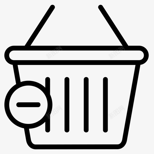 从购物车上取下篮子购物篮svg_新图网 https://ixintu.com 购物 购物车 车上 取下 篮子 购物篮 商店 手推车 黑色 星期五 轮廓