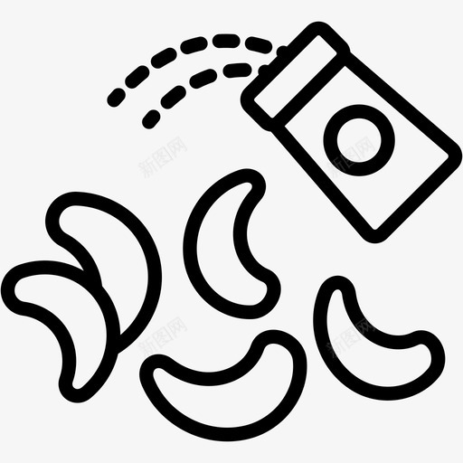 咸腰果烹饪蜂蜜烤腰果svg_新图网 https://ixintu.com 腰果 烹饪 蜂蜜
